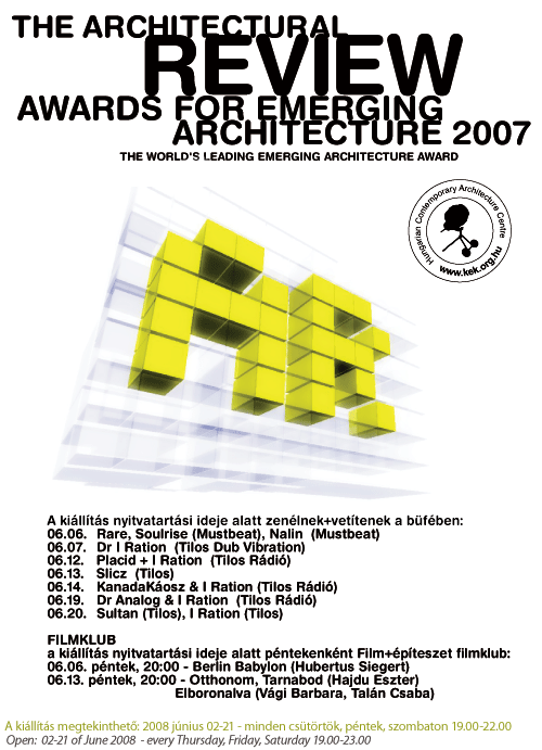 the architectural review award for emerging architecture 2008